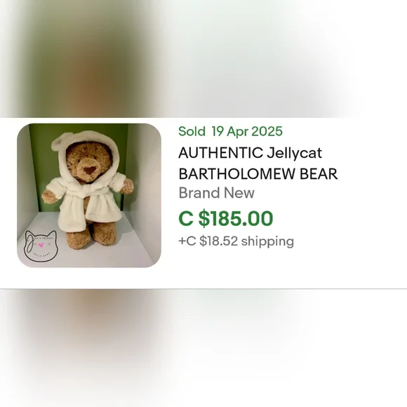 ✨️Bartholomew Bear In Robe✨️ - Picture 7 of 7